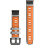 Ремешок сменный Garmin QuickFit | 22 мм | Fog Gray/Ember Orange, Цвет: Fog Gray/Ember Orange, изображение 2
