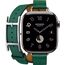 Apple Watch Hermès Series 10 | 42 мм | Hermes Double Tour Hapi Vert Moyen, Размер корпуса : 42 мм, Цвет: Vert Moyen, Размер ремешка : 130–155 мм, изображение 3 Apple Watch Hermès Series 10 | 42 мм | Hermes Double Tour Hapi Vert Moyen, Размер корпуса : 42 мм, Цвет: Vert Moyen, Размер ремешка : 130–155 мм, изображение 3