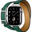 Apple Watch Hermès Series 10 | 42 мм | Hermes Double Tour Hapi Vert Moyen, Размер корпуса : 42 мм, Цвет: Vert Moyen, Размер ремешка : 130–155 мм, изображение 2 Apple Watch Hermès Series 10 | 42 мм | Hermes Double Tour Hapi Vert Moyen, Размер корпуса : 42 мм, Цвет: Vert Moyen, Размер ремешка : 130–155 мм, изображение 2