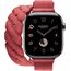 Apple Watch Hermès Series 10 | 42 мм | Torsade Double Tour Rouge Grenat, Размер корпуса : 42 мм, Цвет: Rouge Grenat, Размер ремешка : 130–155 мм, изображение 3