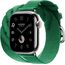 Apple Watch Hermès Series 10 | 42 мм | Torsade Double Tour Vert Moyen, Размер корпуса : 42 мм, Цвет: Vert Moyen, Размер ремешка : 130–155 мм, изображение 2