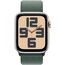 Apple Watch SE 2024 | 44 мм | Sport Loop Lake Green, Размер корпуса : 44 мм, Цвет: Lake Green, Размер ремешка : 140–245 мм, изображение 3