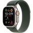 Ремешок Apple Watch Trail Loop | Natural Titanium Finish | M/L | Green, Размер корпуса : 49 мм, Цвет: Green, Размер ремешка : 145–220 мм, Цвет корпуса : Natural, изображение 2