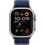 Ремешок Apple Watch Trail Loop | Natural Titanium Finish | M/L | Blue, Размер корпуса : 49 мм, Цвет: Blue, Размер ремешка : 145–220 мм, Цвет корпуса : Natural, изображение 3