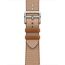 Ремешок Apple Watch Hermès Toile H Single Tour | 45 | Gold/Écru, Размер корпуса : 45 мм, Цвет: Gold/Écru
