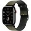 Ремешок Apple Watch Hermès Toile H Single Tour | 45 | Vert/Noir, Размер корпуса : 45 мм, Цвет: Vert/Noir, изображение 2