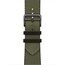Ремешок Apple Watch Hermès Toile H Single Tour | 45 | Vert/Noir, Размер корпуса : 45 мм, Цвет: Vert/Noir