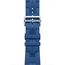 Ремешок Apple Watch Hermès Kilim Single Tour | 46 мм | Bleu de France, Размер корпуса : 46 мм (Также работает с 44 мм), Цвет: Bleu de France, Размер ремешка : 160–195 мм