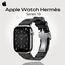 Apple Watch Hermès Series 10 | 46 мм | Kilim Single Tour Black, Размер корпуса : 46 мм, Цвет: Black, Размер ремешка : 160–195 мм