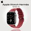 Apple Watch Hermès Series 10 | 46 мм | Torsade Single Tour Red, Размер корпуса : 46 мм, Цвет: Red, Размер ремешка : 140–245 мм