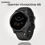 Смарт-часы Garmin Vívoactive 4S Slate Stainless Steel Bezel/Black, Размер корпуса : 40 мм, Цвет: Black Смарт-часы Garmin Vívoactive 4S Slate Stainless Steel Bezel/Black, Размер корпуса : 40 мм, Цвет: Black