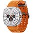 Galaxy Watch Ultra 2025 | 47 мм | 4G LTE | Titanium White | Marine/Orange | S/M/L, Тип ремешка : Marine, Цвет: Titanium White, Цвет ремешка: Orange, Размер ремешка : S/M/L, Подключение часов : Bluetooth / Wi-Fi + 4G LTE, изображение 2