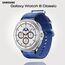 Galaxy Watch 8 Classic | 46 мм | White | Athleisure/Blue | S/M, Тип ремешка : Athleisure, Размер корпуса : 46 мм, Цвет: White, Цвет ремешка: Blue, Размер ремешка : S/M, Подключение часов : Bluetooth / Wi-Fi