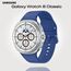 Galaxy Watch 8 Classic | 46 мм | White | Sport/Blue | S/M, Тип ремешка : Sport, Размер корпуса : 46 мм, Цвет: White, Цвет ремешка: Blue, Размер ремешка : S/M, Подключение часов : Bluetooth / Wi-Fi