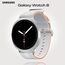Galaxy Watch 8 | 44 мм | 4G LTE | Silver | Athleisure/White | M/L, Тип ремешка : Athleisure, Размер корпуса : 44 мм, Цвет: Silver, Цвет ремешка: White, Размер ремешка : M/L, Подключение часов : Bluetooth / Wi-Fi + 4G LTE