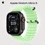 Apple Watch Ultra 3 | Black | Ocean Band Neon Green, Цвет: Neon Green, Цвет корпуса : Black